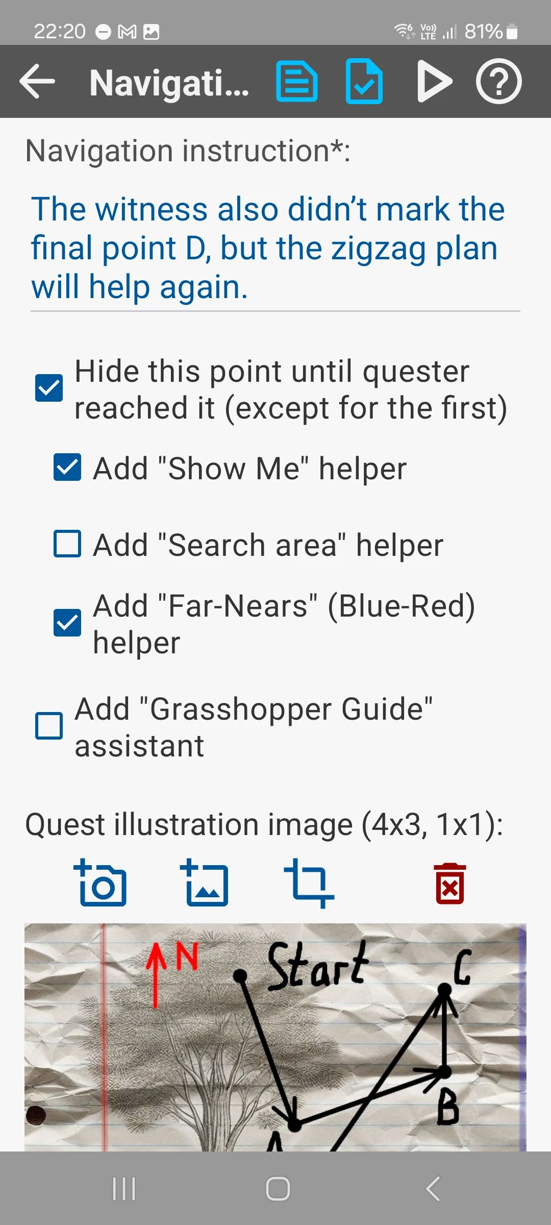 WalkQuest Builder screenshot